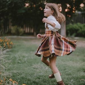 Girls jumper skirt set